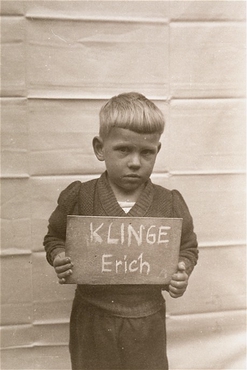 Erich Klinge | Remember Me: Displaced Children of the Holocaust